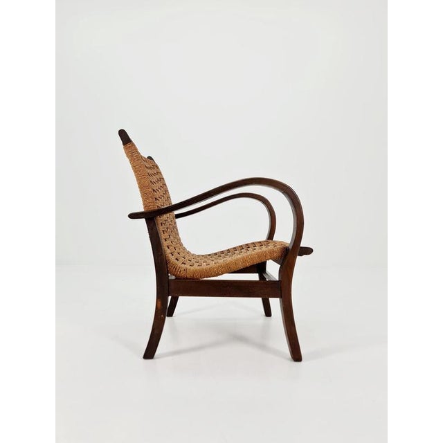 Vintage Bauhaus Papercord Armchair by Ehrich Dieckmann, 1930s For Sale - Image 9 of 18