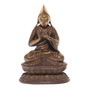 Early 20th Century Tibetan Seated Lama Figure