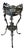 Art Nouveau Cast Iron Plant Stand with Chestnut Leaves, 1880s For Sale