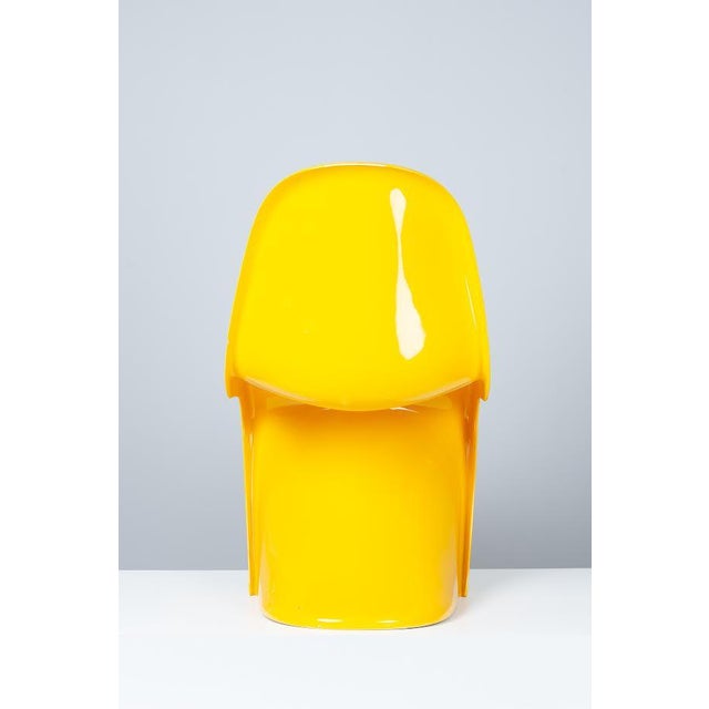 Panton Chair attributed to Verner Panton for Vitra, 1970s, in Good conditions. Designed 1970 to 1979 This piece is...