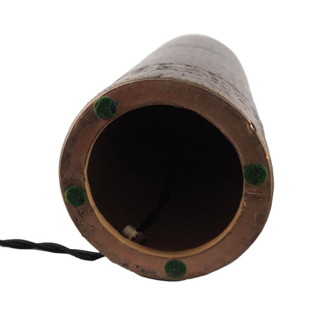 Scandinavian Brutalist Ceramic Table Lamps from Guldkroken, Sweden, 1960s, Set of 2 For Sale - Image 9 of 10