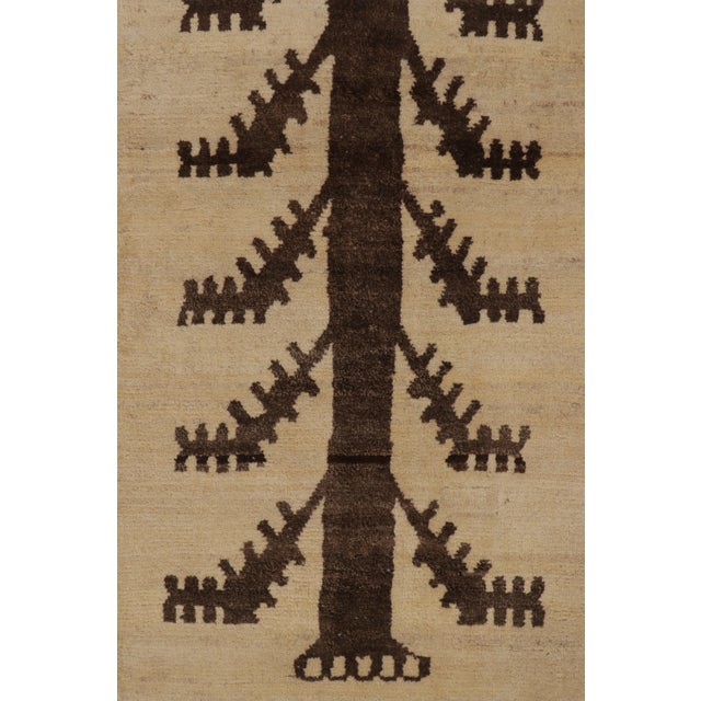 Vintage Gabbeh Persian Runner, Beige-Brown With Tree of Life Motif - Rug & Kilim For Sale In New York - Image 6 of 10