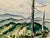 Rustic Henry Emil Salloch Original Watercolor on Paper Mountain Valley Overlook, 1950. For Sale - Image 3 of 7