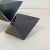 Black Vintage Post Modern Black Marble Diamond Sculpture Bookends Set of 3 For Sale - Image 8 of 12