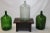 Glass Bottle Green Demi Jon Transparent 1950s For Sale - Image 4 of 12