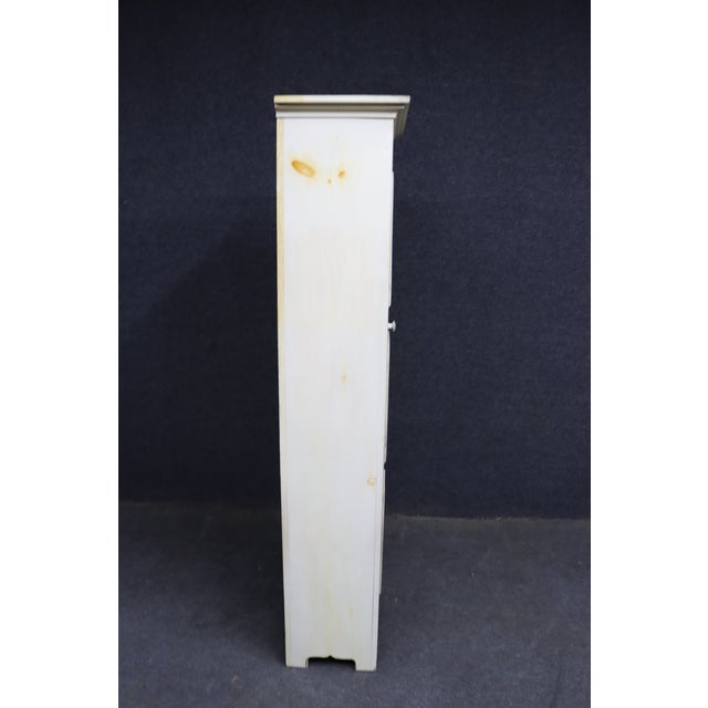 White Painted Pine Country Chimney Cupboard For Sale - Image 8 of 9