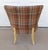 Cocktail Side Chair Mid Century Modern Plaid For Sale - Image 4 of 13