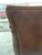 Brown Vintage Brazilian Leather Armchair with Antique Brass Studs For Sale - Image 8 of 17