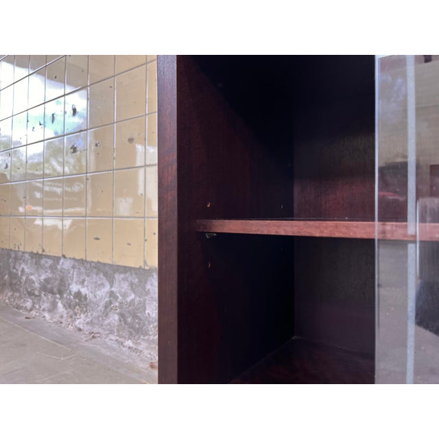 Danish Bookcase with Glass Display, 1960s For Sale - Image 3 of 9
