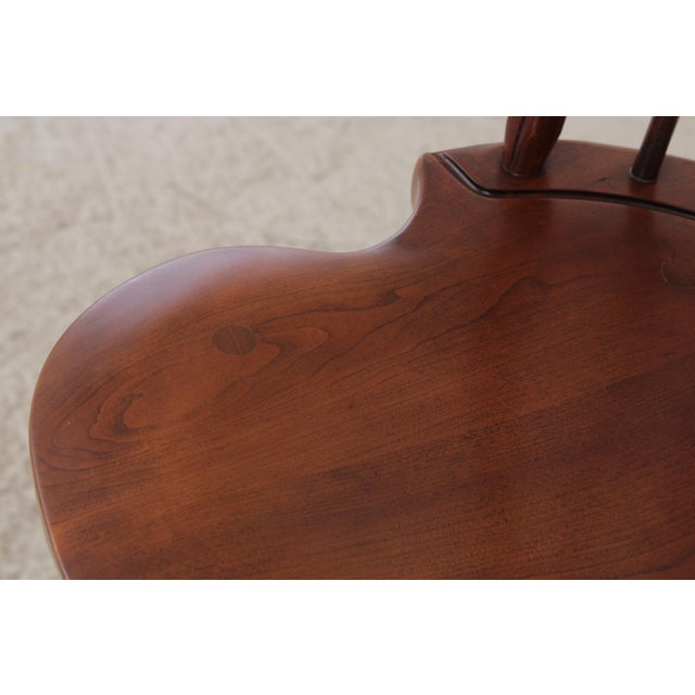 Pair Robert Bergelin Windsor Style Cherry Counter Chairs For Sale - Image 12 of 16