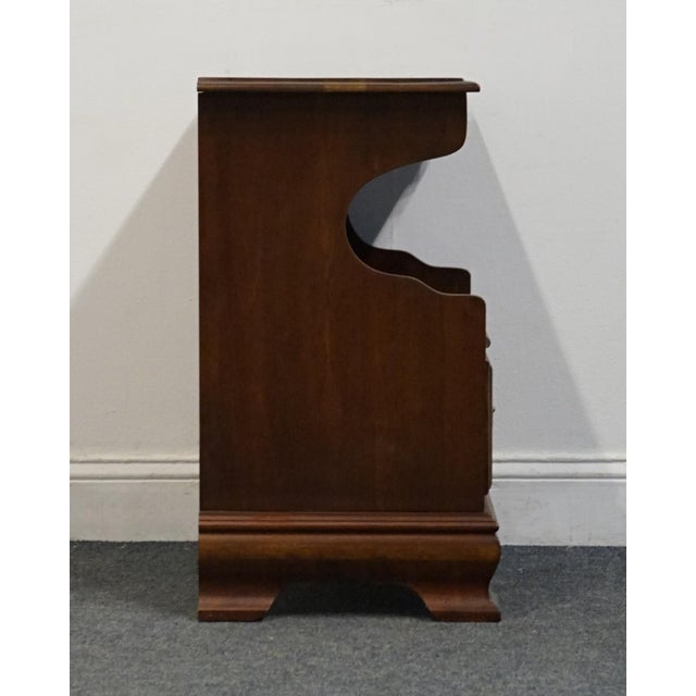 Cresent Furniture Solid Cherry Traditional Style 20" Open Cabinet Nightstand For Sale - Image 12 of 12