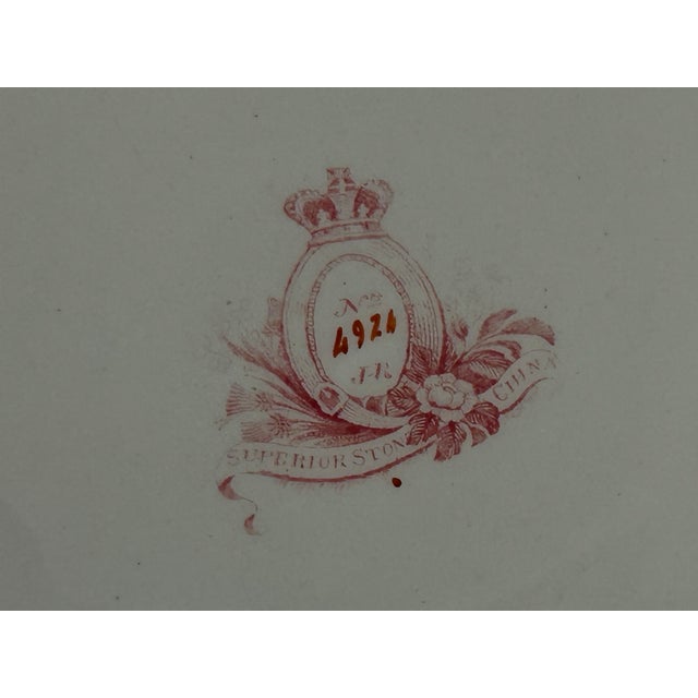 Antique English Imari Plates by John Ridgway & Co, c.1830s Staffordshire - a Pair For Sale - Image 10 of 10