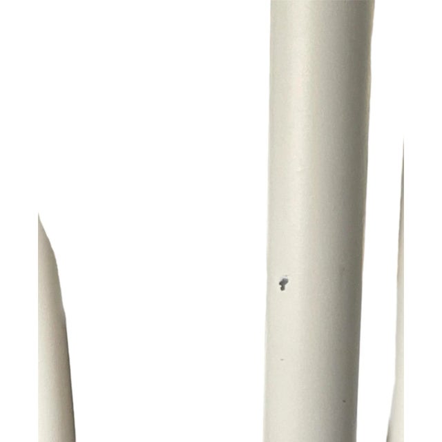 White 1980s Post Modern Koch and Lowy “Torchiere" Floor Lamp, White For Sale - Image 8 of 8
