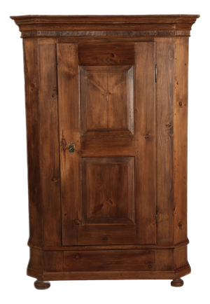 19th Century Biedermeier Softwood Cabinet Stained Walnut, 1820s