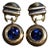 The Dixmonts: Ladies 14K Yellow Gold Dangler Earrings set with Tanzanite, 2 Pieces For Sale