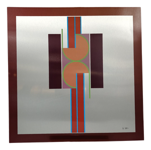 Aldo Dazzi, Untitled Abstract Composition, Mixed Media on Aluminum, 1970s