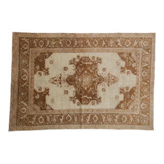 Vintage Distressed Oushak Rug - 4'11" X 7'2" For Sale