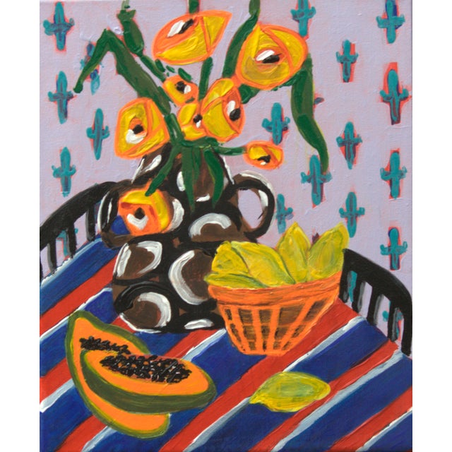 Contemporary Natalia Vypritskaia, Citrus Morning, Acrylic on Canvas For Sale - Image 3 of 7