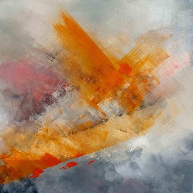 Apricity is a mixed media painting born at the beginning of 2023 en plein air, while staying in the mountains among snow,...