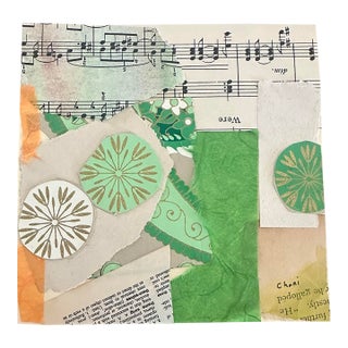 “Harmony” Signed Original Botanical Paper Collage by Chani MacKay For Sale