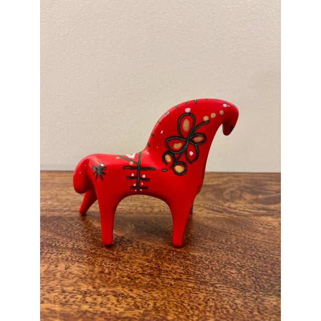 Mid-Century Modern 1950s Italian Modernist Ceramic Horse Sculpture, Hand Made in Italy For Sale - Image 3 of 9