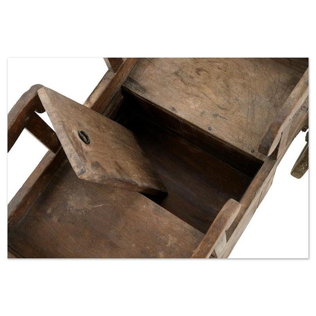 Wooden Rolling Child's Cradle For Sale - Image 5 of 6