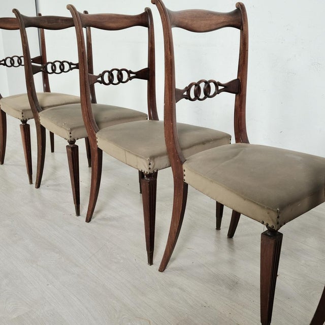 Chairs, Italy, 1960s, Set of 5 For Sale - Image 6 of 18