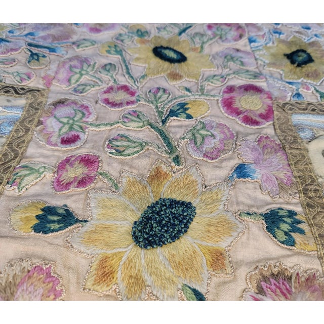 18th Century Late 18th Century Italian Alter Cloth Handmade Applique For Sale - Image 5 of 9