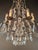 Antique French Napoleon III Brass Crystal Chandelier Gothic Style 6 Lights For Sale - Image 6 of 10