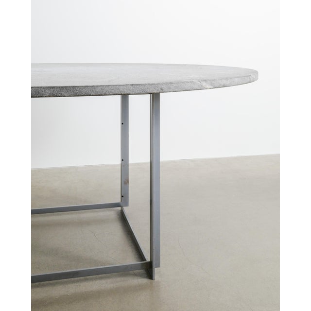 Mid-Century Modern Danish PK54 Dining Table with Cipollini Marble Top by Poul Kjaerholm for E. Kold Christensen, 1960s For Sale - Image 3 of 10