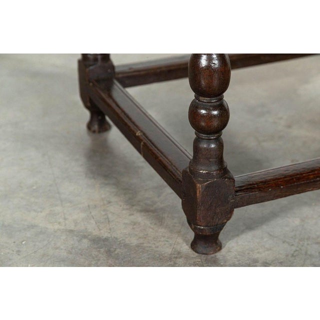 Early 19th Century English Vernacular Oak Hall Table, 1800s For Sale - Image 13 of 15