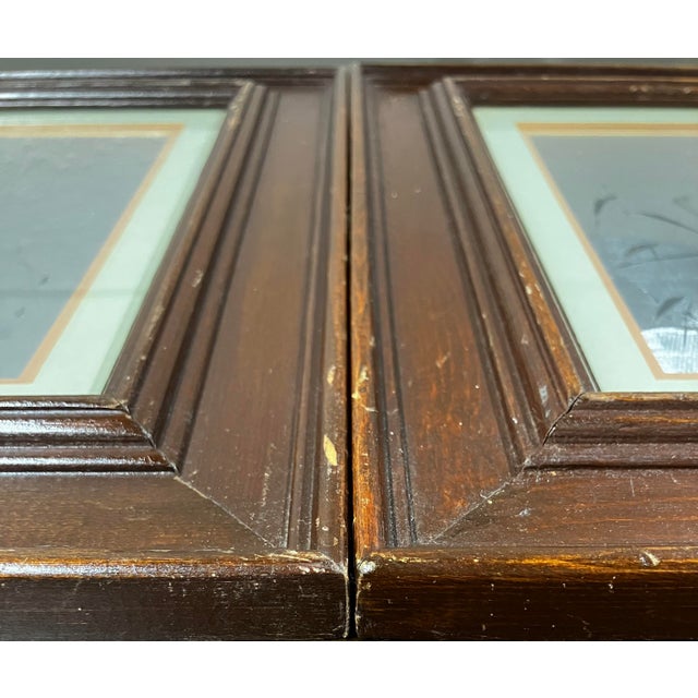 Pair of Vintage Wood Framed Japanese Woodblock Reproduction Prints, Part of the Shin-Hanga ("New Prints") Movement For Sale - Image 14 of 18