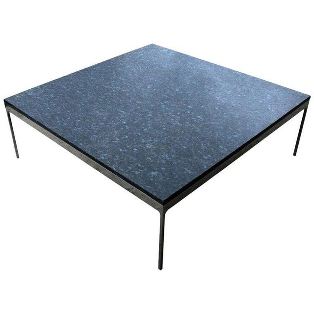 Metal 1970s Granite Stainless Steel TA35 Series Zographos Coffee Table For Sale - Image 7 of 7