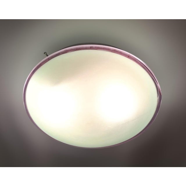 Purple 1960s Purple Murano Flush Mount For Sale - Image 8 of 12