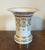 Antique early 19th century French Empire white & gold porcelain flower pot cachepot vase and stand, circa 1820. The vase...