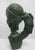 Tribal Shona J Chirunga African Carved Verdite Green Stone Figural Bust Sculpture For Sale - Image 3 of 12