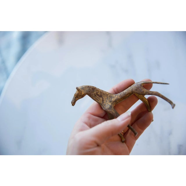 Vintage African Copper Alloy Horse For Sale In New York - Image 6 of 8