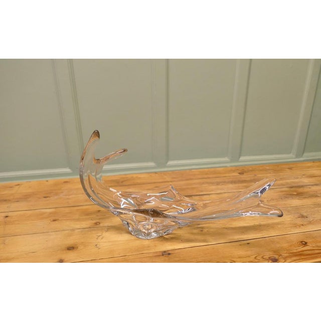 Mid-Century Modern Handblown Crystal Dish by Bayer Crystal, 1970 For Sale - Image 4 of 8