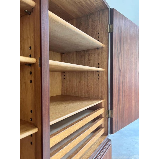 Wood Danish Cabinet in Teak with Lock For Sale - Image 7 of 11