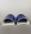 Pair of monochrome blue porcelain wall vases - China, Qing Dynasty, 19th century. Powder blue glazed porcelain in the...