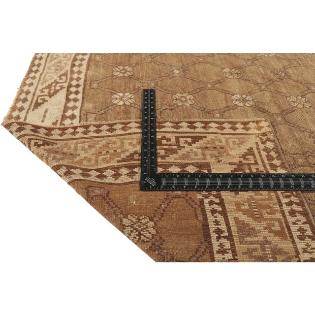 Textile Vintage Earthy Turkish Kars Rug - 05'06 X 11'06 For Sale - Image 7 of 10