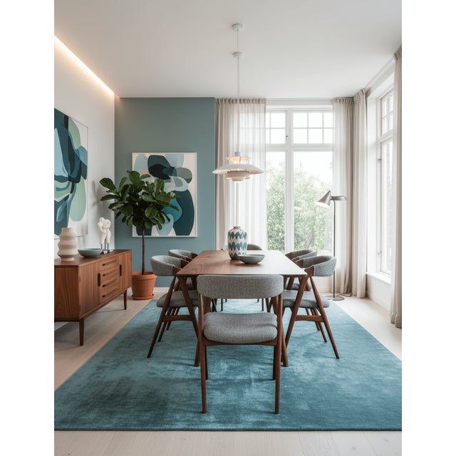 Teak Armchair in Hallingdal 65 Upholstery by Thomas Harlev for Farstrup Møbler, Denmark, 1960s, Set of 2 For Sale - Image 6 of 18