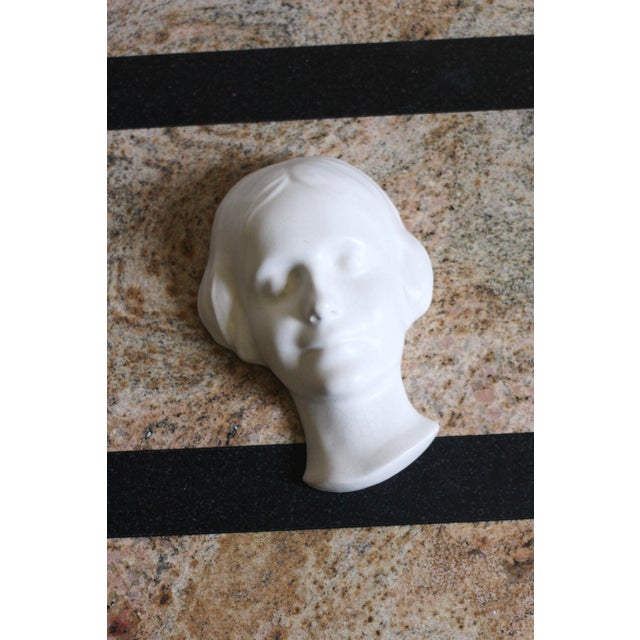 Ceramic Goebel Wall Mask of the Unknown Woman From the Seine For Sale - Image 7 of 9