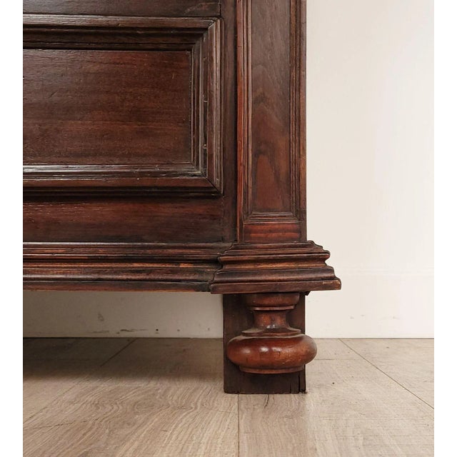19th Century 18th or 19th Century Italian or Spanish Baroque Chest in Oak or Elm, Circa 1800 For Sale - Image 5 of 12