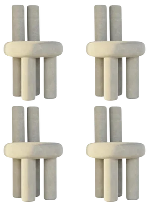 Misty Beige Salvador Chairs by Nelson Araujo, Set of 4