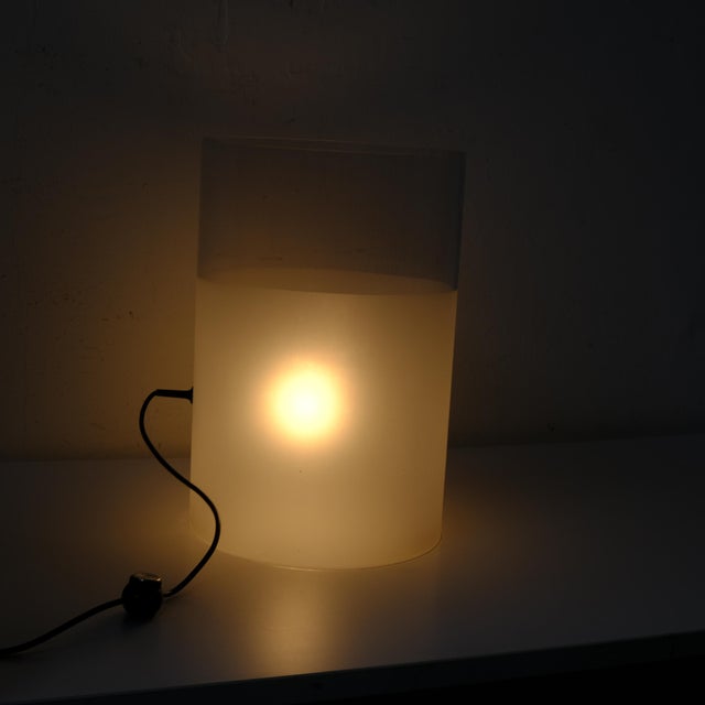 Modern vintage Italian "Fatua" model table lamp, designed by Guido Rosati and produced by Fontana Arte in 1972, composed...