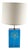 Pierre Giroudon Blue Lucite Lamp with Encapsulated Dandelion, circa 1970 For Sale