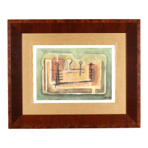 Marisol Escobar Attributed, Abstract Watercolor on Paper