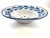 Old shaving dish in white earthenware and decorated with a blue garland. It comes from the manufacture of Saint Clement...
