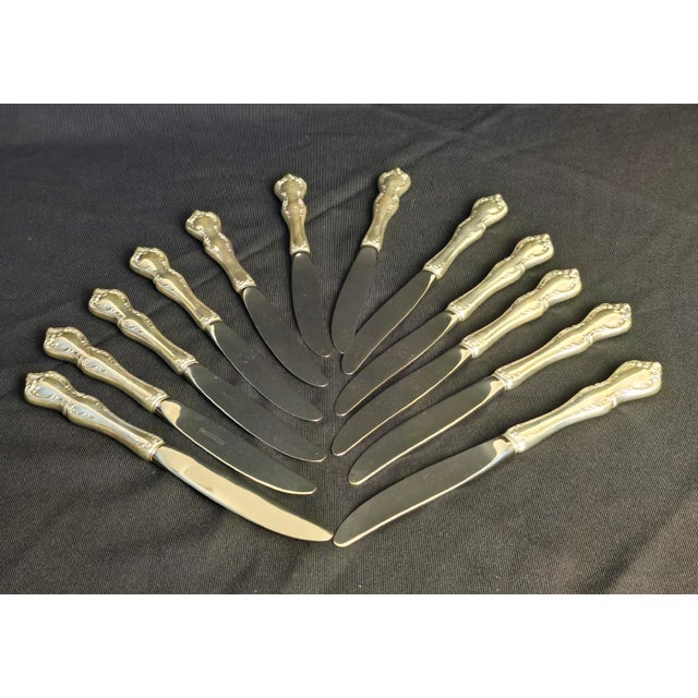 Towle Silversmiths Debussy by Towle 1959 Sterling Silver Flatware 12-Place Set, 88 Pieces For Sale - Image 4 of 18